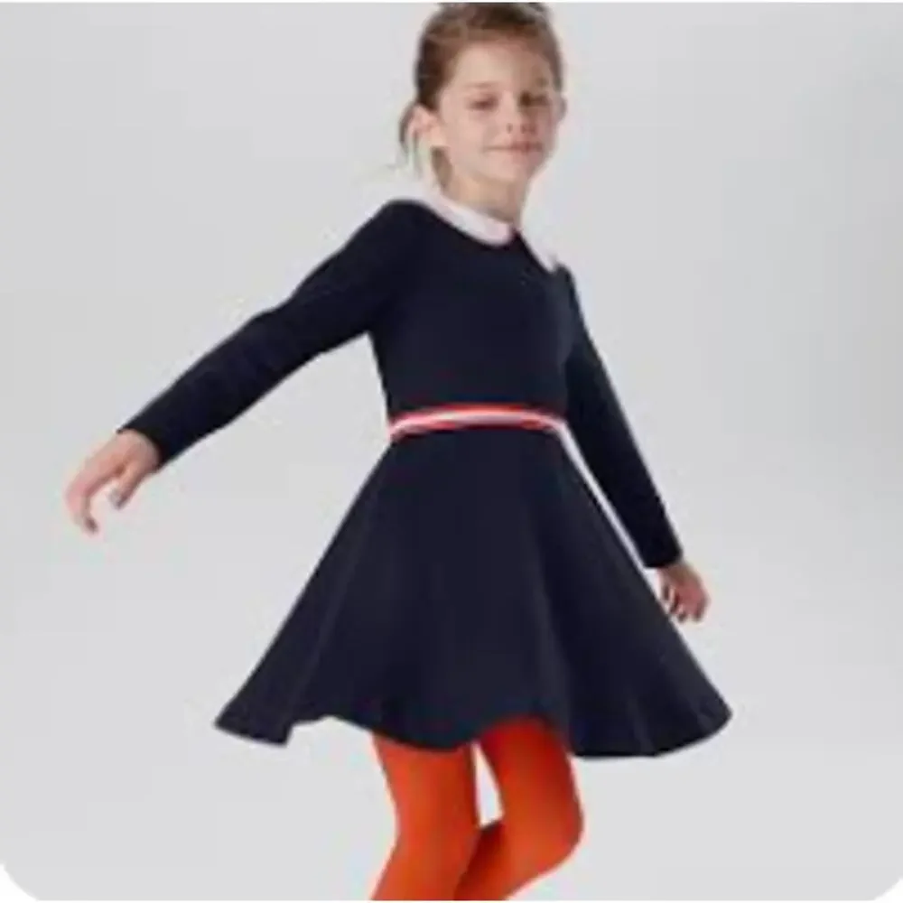 Jacadi Paris Milano Dress Girls Size 12A/Y Peter Pan Collar Event Preppy France